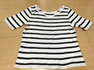 ☆ユニクロ　UNIQLO ボーダーTシャツ 半袖Ｔシャツ　レディース　サイズXL☆