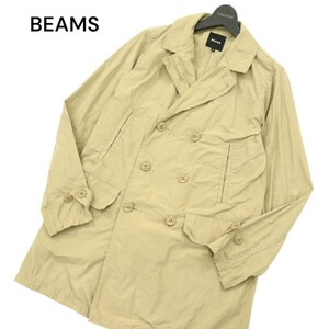 BEAMS ビームス 通年 ポリ100％★ NEW STANDARD スプリング マスター コート Sz.M　メンズ ベージュ　A4T01024_2#O