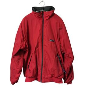 【名品】patagonia 90s USA製 シェルドシンチラ ブルゾン L 赤