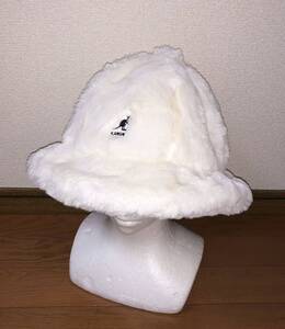 新品 KANGOL Faux Fur Casual K4190ST カンゴール ファー カジュアル バケットハット メトロハット ファーハット ホワイト 白 XL 男女兼用