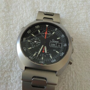 美品 Sinn 142.M スペースクロノ メンズ　ジン 自動巻き クロノグラフ レマニア5100 