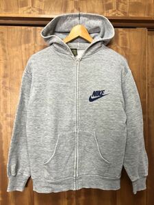 ビンテージ USA製 NIKE ナイキ ZIPUPスウェットパーカー 70s 70年代 80s 80年代 ヴィンテージ ロゴプリント EMARジッパー JERZEESボディ