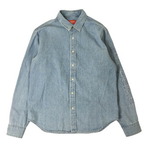 シュプリーム Supreme Denim Shirt デニム シャツ 袖ロゴ S