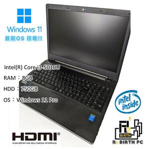 【230111-1】ジャンク mouse computer W952AU Core i3搭載モデル ノートパソコン [Windows11 Home]