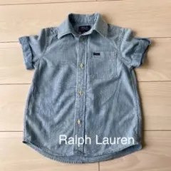 【Ralph Lauren定番品】着用1回・半袖襟付きシャツ100㎝