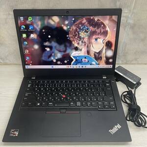 レノボ Thinkpad L14 Windows 11 Pro AMD Ryzen 5 Pro 4650U& Radeon Graphics 16GB SSD512GB 14インチ Wタッチパネル Office2021搭載