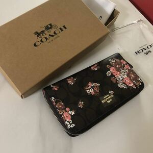 ◆◆◆COACH 長財布 新品に近い　正規品　付属品一式　限定カラー　ラウンドファスナー　サイフ