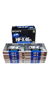 28402 新品/未使用/SONY/ソニー/カセットテープ/HF-X46/10本セット/80年代/昭和/レトロ/年代物/時代物/コレクション/プレゼント