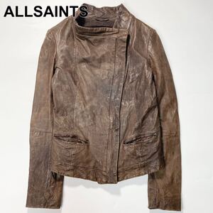 ALLSAINTS オールセインツ レザー ライダース ジャケット UK8 レディース B102408-144