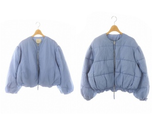 マウジー MOUSSY 23AW カポックボンバー KAPOK BOMBER ジャケット ブルゾン フルジップ 1 S 青 ブルー /YQ ■OS