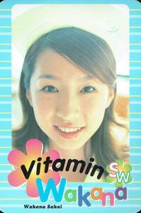 酒井若菜　Vitamin wakana　ステッカー　2001年　TDKコア