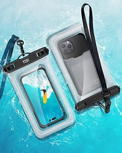 【訳有未使用】YOSH 2023浮く式新モデル 大容量 スマホ防水ケース フローティング 9インチ対応 水に浮…_C_1426