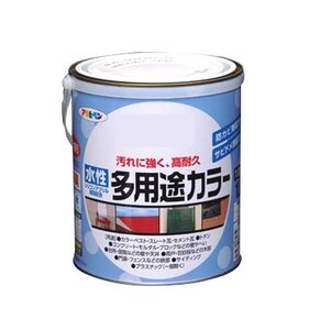 まとめ買い アサヒペン 水性多用途カラー 1.6L チョコレート 〔3缶セット〕