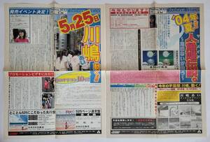 川嶋あい TSUBASA NEWS 2枚 2004 PROMO 525ページ 非売品 マーメイド NOT FOR SALE チラシ プロモ