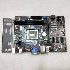 【中古パーツ】BIOS確認のみ、MSI H81M-S04 マザーボード　LGA1150 ■MB918