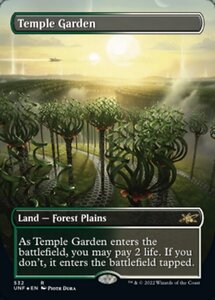 MTG ■土地/英語版■ 《寺院の庭/Temple Garden》★ギャラクシーFOIL★ Unfinity UNF