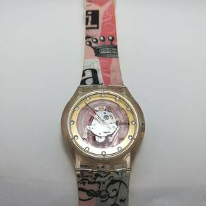 ○SWATCH ♯629 スウォッチ スケルトン/腕時計/電池交換済み