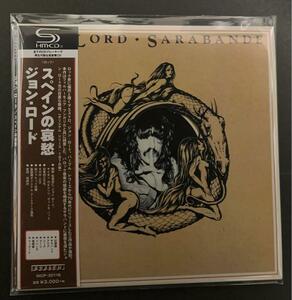 【美品】ジョン・ロード　Jon Lord Sarabande　スペインの哀愁　紙ジャケＣＤ