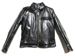 極美品 近年モデル VANSON 9D バンソン レザー シングル ライダース ジャケット/40/ブラック/USA/アメリカ/米国製