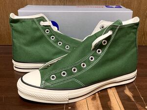 24年製 CONVERSE ALL STAR J 80s HI CANVAS コンバース オールスター ハイカット MADE IN JAPAN 日本製 当て布 GREEN グリーン 緑 29.0cm