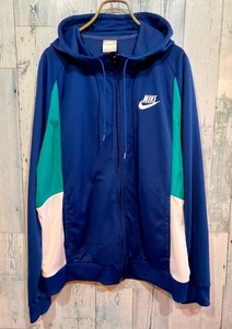 NIKE ナイキ トラックジャケット パーカー ブルー系 XL