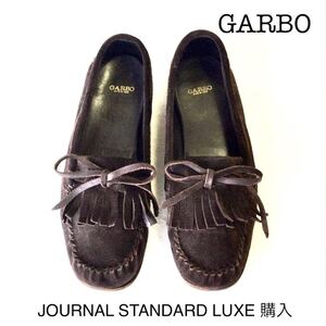 GARBO モカシン 37 フラットシューズ ジャーナルスタンダード ローファー スエード ブラウン JOURNAL STANDARD 