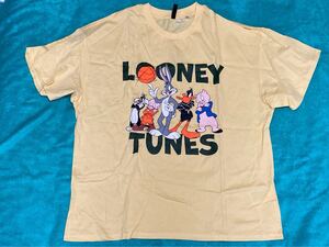 LOONEY TUNES ルーニー・テューンズ Tシャツ H&M 女性用 M 男性可 新品未使用 ビッグサイズ オーバーサイズ