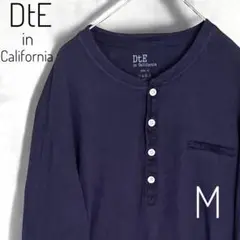 DtE in California メンズ ヘンリーネック カットソー 長袖 M