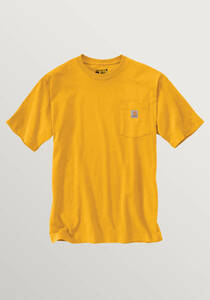 カーハート　K87　ポケット　Tシャツ　黄　M　●新品●新色　Carhartt 