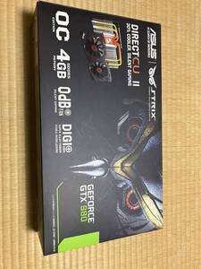 ASUS NVIDIA STRIX GeForce GTX980 OC EDITION 4GB STRIX-GTX980-DC2OC-4GD5　ジャンク