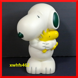 即決美品 UFS スヌーピー ウッドストック ハグ ビンテージ 貯金箱 オールドスタイル レトロ SNOOPY Charlie Brown PERNUTS zak