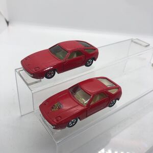 2台 まとめて tomica トミカ ポルシェ 928 赤 1円〜