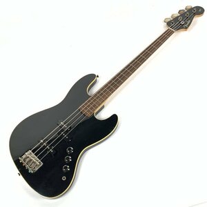 Fender Japan フェンダー Aerodyne J Bass エレキベース シリアルNo.Q011762 黒系 CRAFTED IN JAPAN表記★簡易検査品