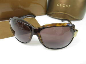 2407604-007 GUCCI グッチ サングラス GG2996/N/S GGロゴ べっ甲風フレーム 箱付