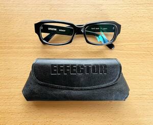 EFFECTORエフェクターoctaverオクターバーハンドメイド日本製手造りビンテージ肉厚セルロイド黒縁眼鏡メガネオルタナグランジロック送520円