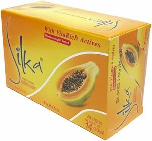 ♥♥Silka ホワイトニング・ハーバル・ソープ PAPAYA １３５g♥♥