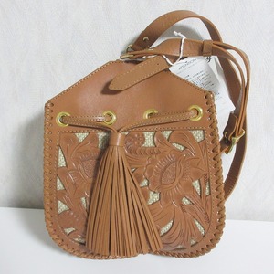 未使用 22SS Carving Tribes カービングトライブス グレースコンチネンタル Cutwork mini bag ショルダーバッグ 0422182513 シャモア