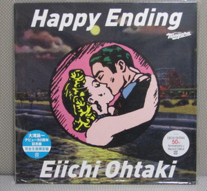 新品LP◇大滝詠一 - HAPPY ENDING(幸せな結末,ガラスの入江,恋するふたり)アンコールプレス※ナイアガラ,シティポップ※ロンバケ主題歌