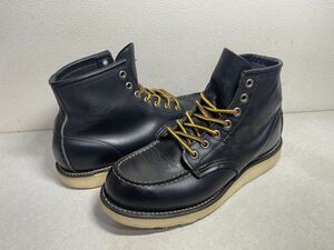 REDWING レッドウイング 8179 アイリッシュセッター モックトゥ BK 刺繍羽根タグUS7 USA製