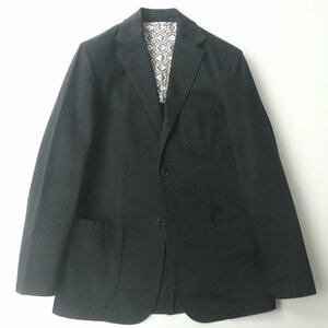 美品 yamane DELUXE ヤマネ EVISU エヴィス 春夏 3つボタン段返り マディソンジャケット ネイビー 紺 3(M) ヒデヒコ【参考定価￥32,400-】