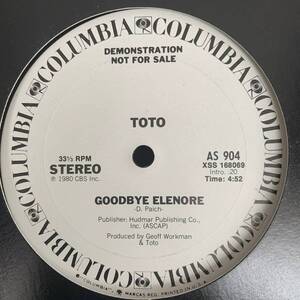 ◆ Toto - Goodbye Elenore ◆12inch US盤 Promo ベストヒットUSA系!!　