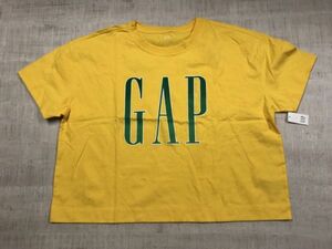 新品タグ付き ギャップ GAP アメカジ オーセンティック 古着 ざっくり ワイド 半袖Tシャツ カットソー トップス 男女兼用 L 黄色