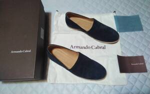 Armando Cabral エスパドリーユ Navyスェード Slip on/Flat sole 42 Espadrilles Made in Italy