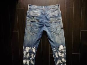 G-STAR RAW♪D-STAQ 3D SKINNY♪ジースター♪立体裁断♪ストレッチ♪ペイント♪W28 L32♪D05385 8968 6029