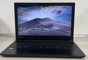 中古ノートパソコン★Windows10★toshiba Core i3-8130U/@2.21GHz/4GB/HDD 250GB/15インチ以上★