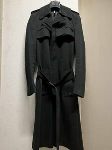 Dior homme　 ディオール オム 　トレンチコート　 黒　　44　　　中古