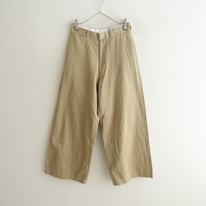 ヤエカ YAECA *チノストレートパンツ60602*29KHAKI CHINO CLOTH PANTS STRAIGHTセミワイドコットンパンツ(2-2404-82)【72D42】