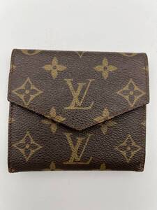 １円〜　LOUIS VUITTON ポルトモネビエ　モノグラム_ブラウン/レザー　AN LOUIS VUITTON 折財布 ヴィンテージ/アンティーク モノグラム