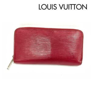 【中古】LOUIS VUITTON ルイヴィトン MI4111 長財布 エピ柄 ワインレッド色