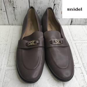 SNIDEL スナイデル ヒールロンファー　Mサイズ　グレーブラウン　S5.2-350　USED